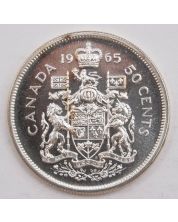 1965 Canada 50 cents  Choice Prooflike Cameo