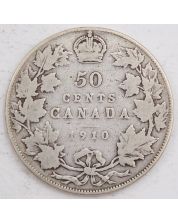 1910 Canada 50 cents VG