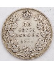 1919 Canada 50 cents VG/F