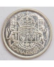 1957 Canada 50 cents UNC+