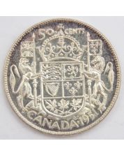 1951 Canada 50 cents Choice AU/UNC