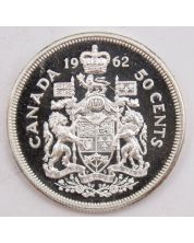 1962 Canada 50 cents  Gem Prooflike Cameo