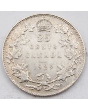 1929 Canada 25 cents VF