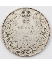 1935 Canada 25 cents VF