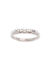 14 Karat White Gold Ladies Diamond Wedding band Ring  Size 7.5