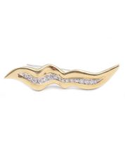 Brinkhaus 18K Yellow Gold Brooch .54cts Diamonds 