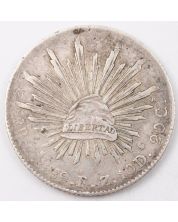 1889 Zs FZ Mexico 8 Reales silver coin KM377.13  26.86 grams F/VF