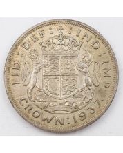 1937 Great Britain silver Crown nice EF/AU