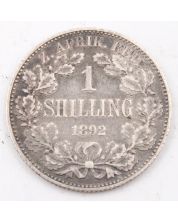 1892 South Africa Shilling silver coin nice VF+