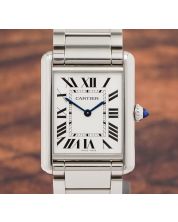 Cartier Tank Must Watch WSTA0052 Stainless Steel Watch with Box and Papers