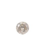 0.59 carat Diamond round brilliant cut unset SI-2 U/V silver 