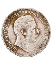 1902 A Germany Prussia 5 Mark silver coin 