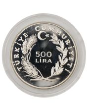 1979 Turkey 500 Lira silver coin Year of the Child Gem Proof