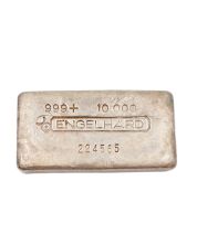 Engelhard 10 oz Silver Canadian Ingot 3rd Series .999+ Fine Rare Vintage Bar