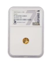 2023 Sparta $5 0.5g Pure Gold Proof Coin – NGC PF70 – Seven K Coins