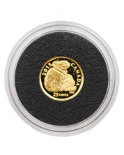 2015 Canada 25 Cent Rock Rabbit 99.99% Pure Gold Coin – 0.5g RCM