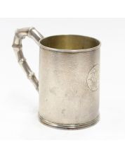 Hung Chong of Canton Chinese export silver mug C: 1888 