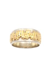 Karl Stittgen 18 kt Yellow and White Gold Wedding Ring with $3,600 appraisal