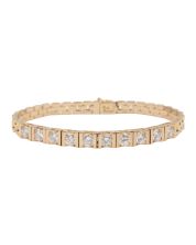 2.22 cts tcw Diamond Bracelet VS-1 VS-2 G/H 11.2g 14K yg 6-inch with appraisal $9,200.00