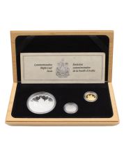 1989 Canada Maple Leaf 10th Anniversary 3 Coin Proof Set silver gold platinum 