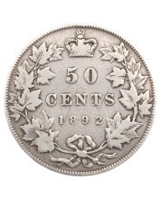 1892 Canada 50 cents obverse-4 F