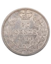 1858 Canada 20 cents EF+