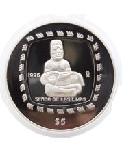 1996 Mexico $5 Peso Senor De Las Limas 1 oz Silver Coin Proof