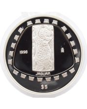 1998 Mexico $5 Peso Jaguar 1 oz Silver Coin Proof