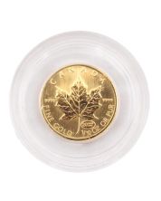 1999 Canada 1/10oz Gold Maple Leaf 20th Anniversary Privy Mark Pure  .9999 Gold Coin 