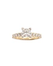 1.06ct Princess cut SI2 H Diamond ring with appraisal $10,500.00  Size-6 