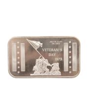 Vintage 1 oz 1973 Veteran's Day Madison Mint - 999 Silver Art Bar Ingot