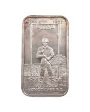 1977 Delta 1 Oz Silver Bar Serial #316 Vancouver BC PNE Timber Show