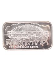 1976 Delta 1 Oz Silver Bar Serial #708 Vancouver BC PNE Colliseum