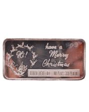 PMP 20 grams Pure Silver Art Bar Have a Merry Christmas