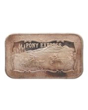 1 oz Pony Express Mother Lode Mint 1oz 999 Vintage Silver Bar