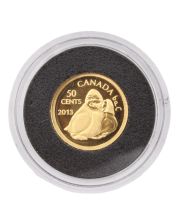 2013 Canada 50-Cent 1/25 oz Pure Gold Coin - Owl Shaman Holding Goose