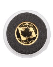 2015 Fine Gold 1/25oz .9999 gold Proof 50 Cent Maple Leaf 