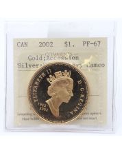 2002 Canada $1 Golden Jubilee of Queen Elizabeth II ICCS PF-67 Ultra Heavy Cam