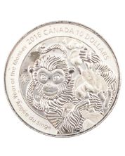 2016 Canada $10 Year of the Monkey .9999 Pure Silver Coin 1/2 oz 