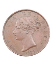 1839 Isle of Man Half Penny nice AU