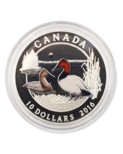 2016 Canada $10 Ducks of Canada: Canvasback - Pure Silver Coin