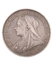 1897 Great Britain silver Crown LXI  VF