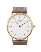 Chopard Classic 1091 18K Yellow Gold White Dial Thin Mens Watch