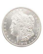 1878 Morgan silver dollar 7-Feathers 3rd rev. original Cartwheel lustre Gem UNC 