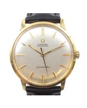 Omega Seamaster 165.002 Automatic Cal.552 Vintage 1963 Gold Cap Mens Watch  