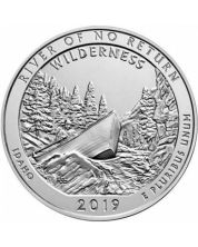 2019 5 oz Pure Silver Round River of No Return Idaho - ATB Frank Church 