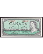 1954 Canada $1 banknote Bouey Rasminsky V/F1411371 CHOICE UNC