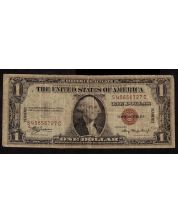 1935 A $1 USA silver certificate Brown Seal HAWAII S45656727C F-2300 G/VG