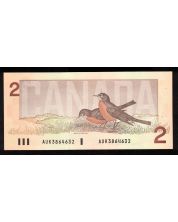 1986 Canada $2.00 banknote Crow Bouey AUK 3864632 Choice Uncirculated+