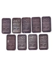 9x 1 oz JM Silver Bars Johnson Matthey 999 Fine Silver